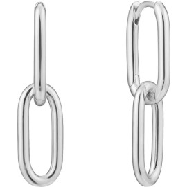 Ania Haie Rhodium-Plated Cable Link Earrings