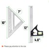 2 Pcs Square Tool, Square and Combination Square Tool Set,