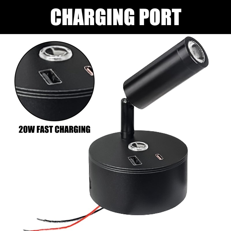 12 V LED Reading Lamp Motorhome, Rotating Bed Lamp Wall