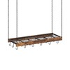 CHOEZON Hanging Pot Rack, Ceiling Wall Mounted Pot Rack for