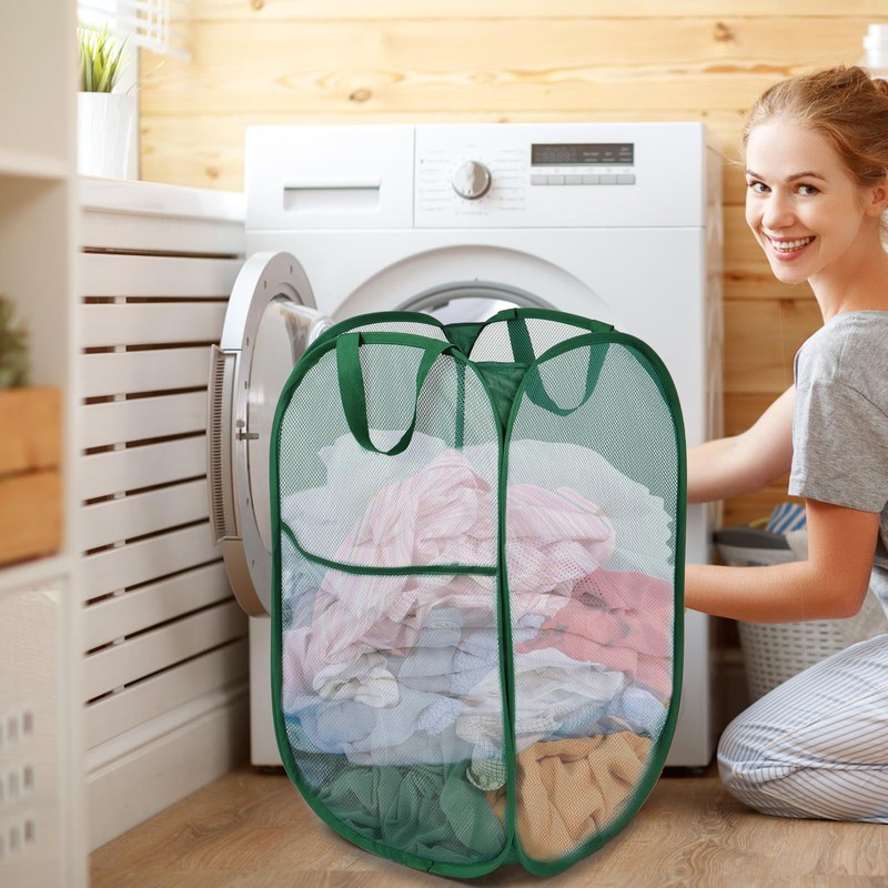 Durable Collapsible Laundry Baskets, Tear-resistant Pop Up Hamper for Laundry,