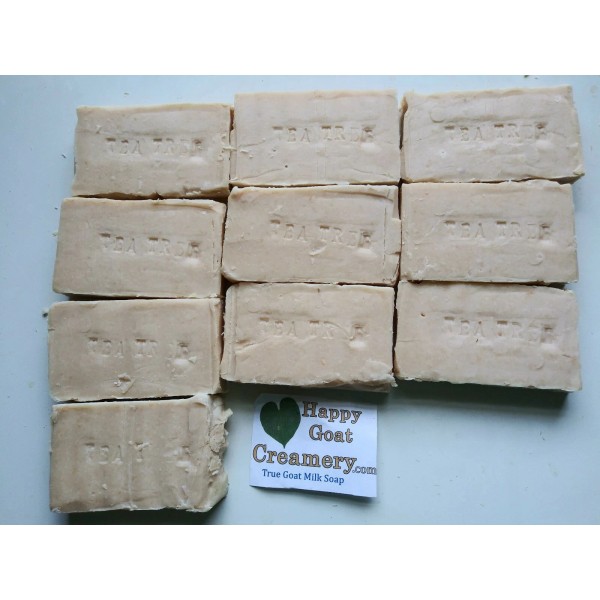 happy goat creamery 10 BARS TEA TREE OIL GOAT MILK