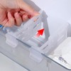 TOPINCN 4Pcs Refrigerator Dividers PP Extendable Fridge Separator Organizer Retractable
