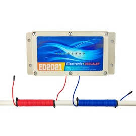 Electronic Water Descaler, Salt-Free Hard Water Conditioner, Reduces Limescale and Rust Buildup, Easy Installation, Chemical-Free Solution for Whole House