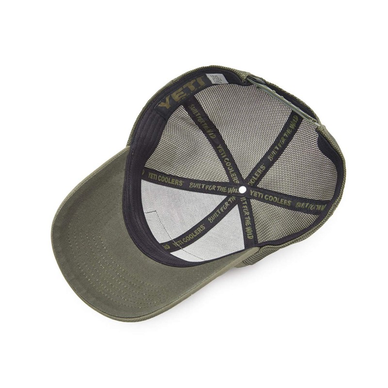 YETI パッチトラッカーハット、オリーブ、ワンサイズ グリーン Free Size