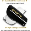 Men's Football Shin Pads with Non-Slip Sleeves, for Adults -