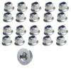 M4 Flange Nuts A2 Stainless Steel, Flanged Insert Nylon Locking