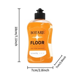 upgraded version BOTARE 5-in-1 Floor Cleaner - Deep Cleaning with Biological Enzymes, Orange Fragrance, Fast Drying, Shiny & Clean Floors, Suitable for Sealed, Wood, Bamboo, and Tile Floors heavy Household antibacterial - Color: 1 Bottles