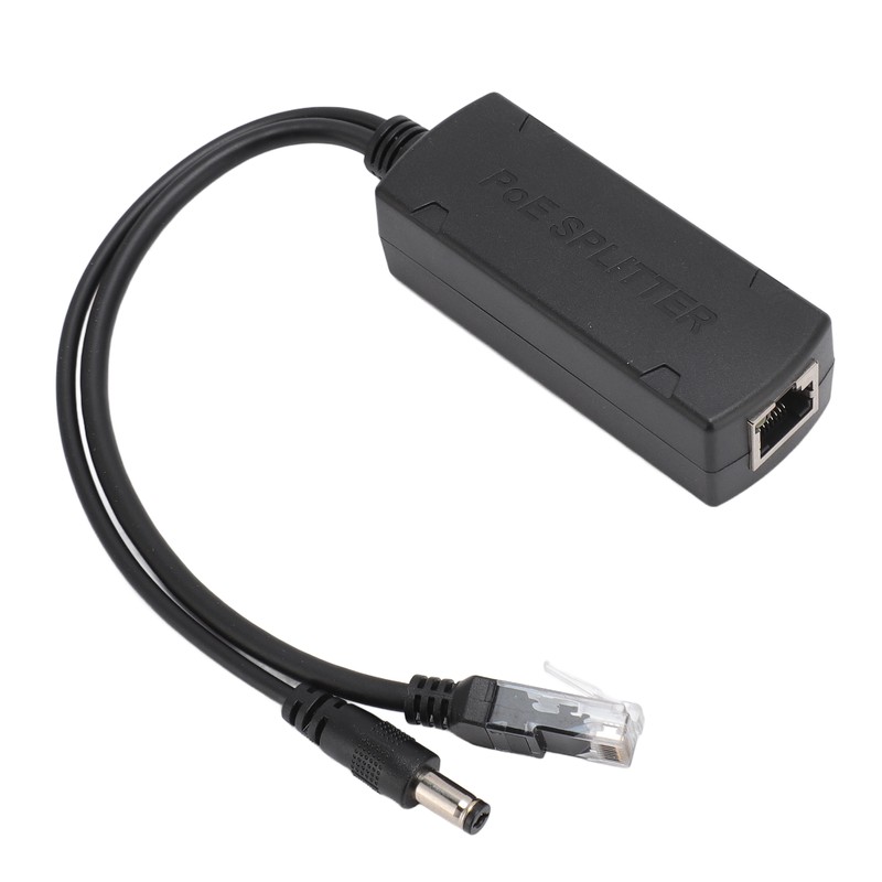 Gigabit PoE Splitter 10 100 1000Mbps 12V 2A Output Buffer