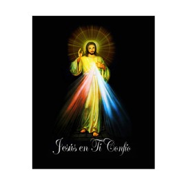 Hispanic World Jesus Divina Misericordia Imagen Traditicional Poster Español (11x14)
