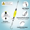 QualyQualy Catfish Float Rigs with Propeller, Fishing Bobbers Santee Rig