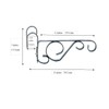 Concrete Fence Post Bracket Cream - Fits 4" wide Posts