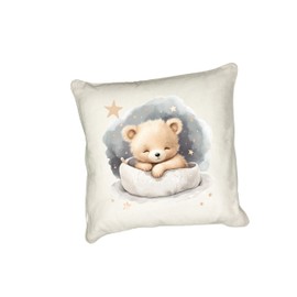 Anonymous Gifting Sleepy Teddy Bear cushion cover - Ted 4 - Nursery, playroom, bedroom, children's pillow