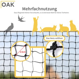 Cat Net for Balcony and Window, 5 x 5 m, Cat Protection Net with High-Strength Nylon, Balcony Net for Cats, Cat Net, No Drilling, Cat Net for Balcony