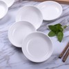 Mengbaobao 6 Pack White Soy Sauce Dish Ceramic Dip Bowl