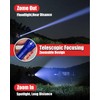 Victoper LED Flashlight 2 Pack Blue, Bright High Lumens Tactical