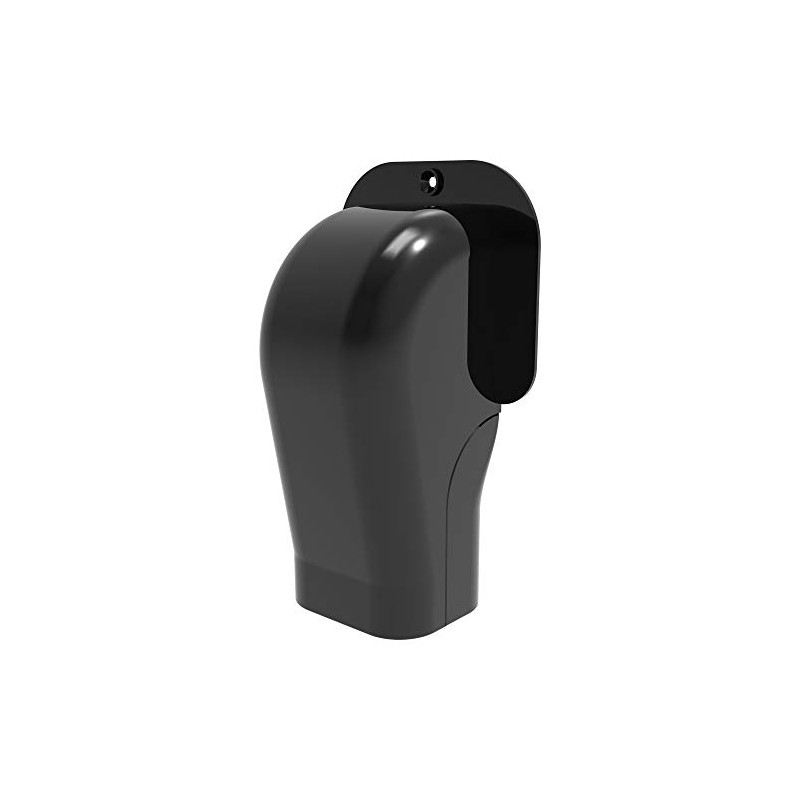 Wall Connector Black TM 72 EXC for Air Conditioning Duct