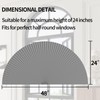Myshade Arch Window Shades Half Circle Blackout Cellular Shades Cordless