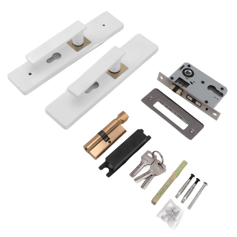Door Lever Lockset Locking Door Handle Set Entrance Door Lever