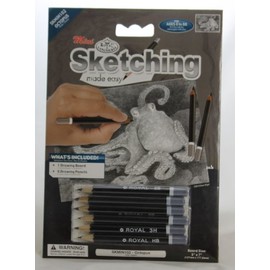 Royal and Langnickel Mini Sketching Made Easy Kit 5 inch x 7 inch - Octopus