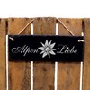 Slate Sign with Engraving – Alps Liebe – Heimat Berge