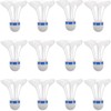 ZPSCXQ Shuttlecocks Badminton, 12 Pack White Wind-Resistant Shuttlecocks for Outdoor