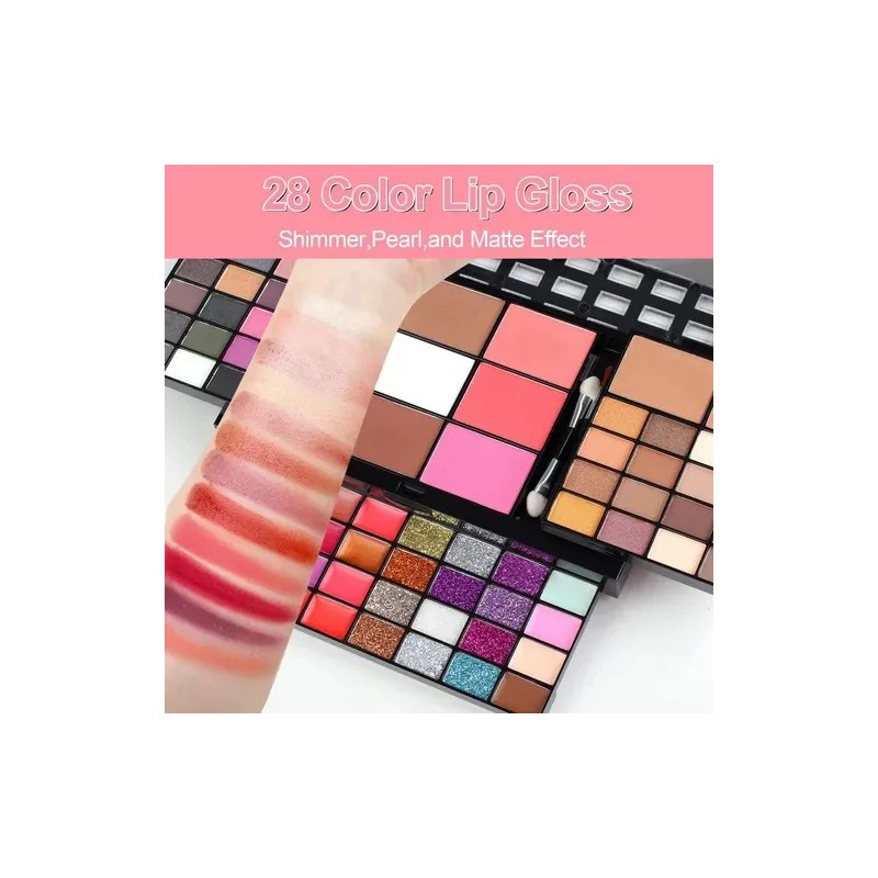 74 Colores Paleta De Maquillaje Profesional Kit Combinado
