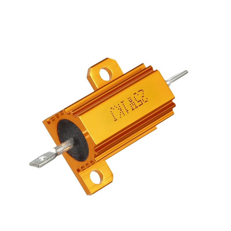 sourcing map 2pcs 25W 1k Ohm Aluminium Housing Load Wire