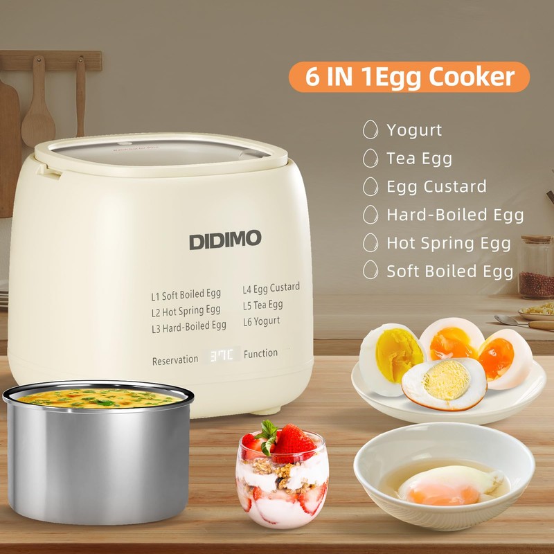 Rapid Egg Cooker, Timable Egg Cooker for Hard Boiled Eggs,
