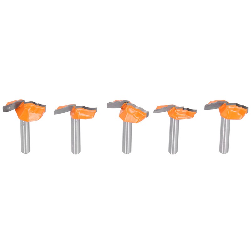 5Pcs 6mm Shank Router Bit Yellow Milling Cutter for Cabinet