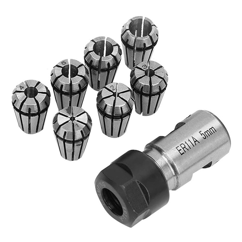 ER11 Accuracy Spring Collet Set & ER11 5mm Motor Shaft