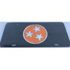 Tennessee Tri Star Laser Cut Inlaid License Plate Car Tag
