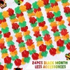 24PCS Black History Month Leis Decorations, Juneteenth Silk Flower Leis
