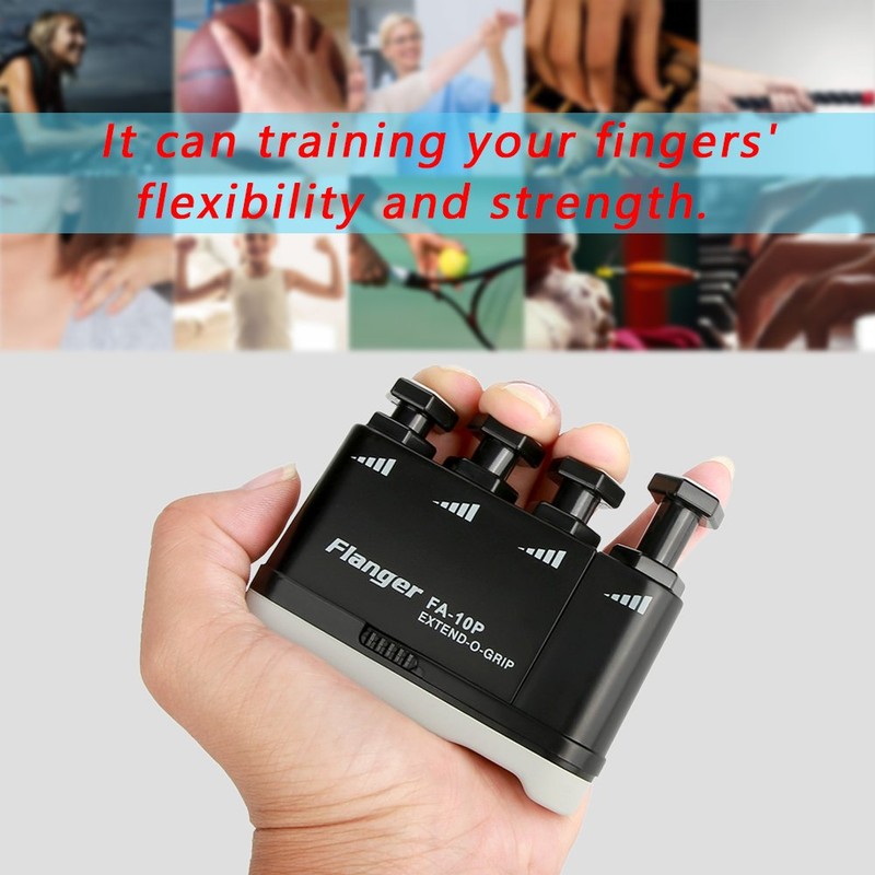 Alomejor Guitar Hand Finger Trainer Portable Tension Adjustable Finger Wrist
