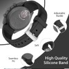 DPHUAHANG WatchBands 20mm for Moonswatch Watch,Curved Silicone Strap,Compatible with Omega