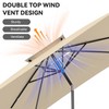 6.6 x 10 ft Rectangular Patio Umbrella, Outdoor Market Table