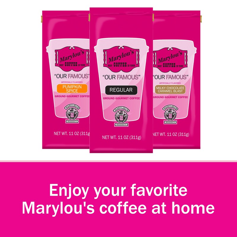Marylou’s Coffee – Pumpkin Spice Flavored Ground Gourmet Coffee –