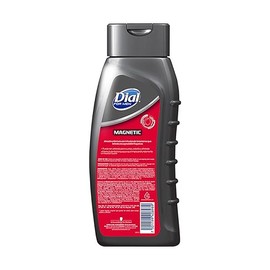 DIAL Jabón líquido corporal para Caballero, Magnetic, 473ml, 3 en 1 fórmula con feromonas, cuerpo+cabello+cara.