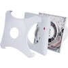 Hon&Guan 100mm Badlüfter mit LED, 95m³/h Wandventilator Abluftventilator, IP44 Ablüfter