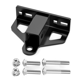 Zero Turn Lawn Mower Hitch with 1-1/4" Receiver, 6mm Thicker Heavy Duty Steel Trailer Receiver Hitch, Universal Upgrade 1-1/4 Hitch Receiver with Versatile Chain Slot and Carriage Bolt Hardware