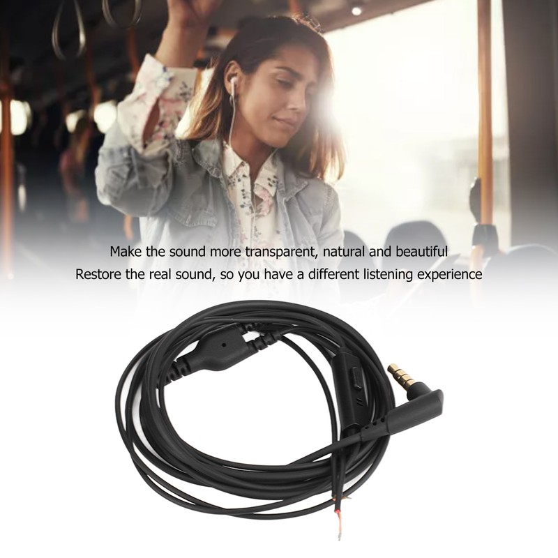 2Pcs Earphone Repair Cable Oxygen Free Copper 3.5mm Lossless 1.2m