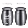 CREATCABIN Small Ashes Urn Keepsake Butterflies Cremation Urn Mini Stainless