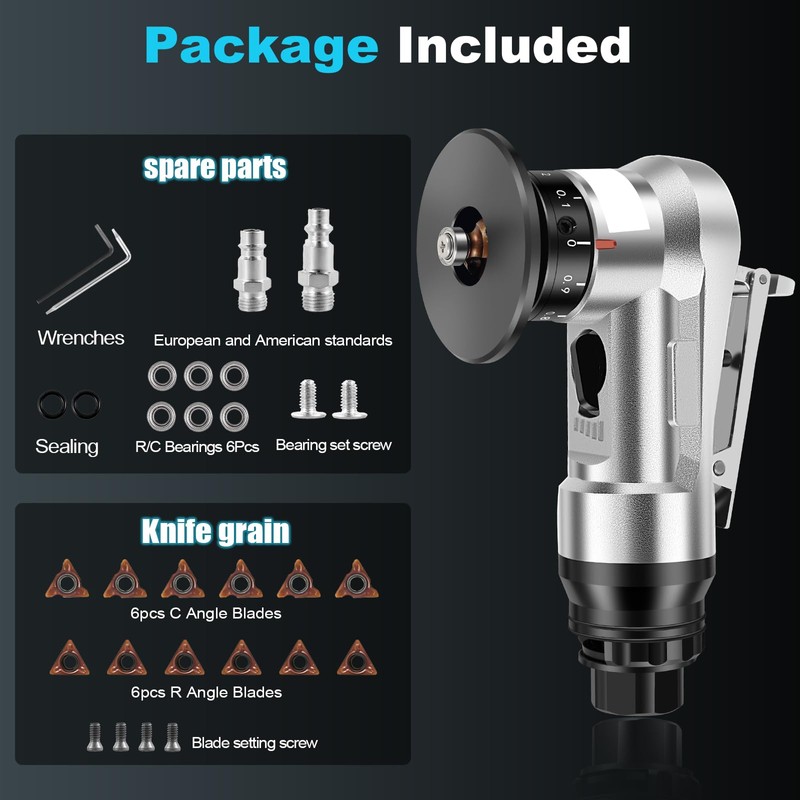 Abizarch Mini Pneumatic Chamfering Machine 30000 RPM Portable Air Beveling