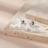 TEAMER Cute Ice Skate Stud Earrings Stainless Steel Figure Skating