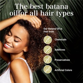 Batana Oil with Rosemary for Hair - Batana Oil from Honduras, Hair Oil for All Hair Types