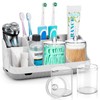 GFWARE Bathroom Toothbrush Holder Set with 2 Pack Qtip Holder