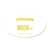CafePress Locksmithing Solves Problem Beer L Euro Oval Car Bumper