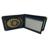 Badge Pattern Wallet, black