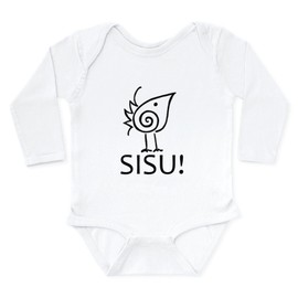 CafePress SISU! Baby Onesie Longsleeves Unisex Long Sleeve Baby Bodysuit Infant Romper Cloud White