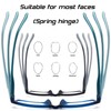 RaoOG Reading Glasses for Men/Women with Spring hinges 1.00 Blue